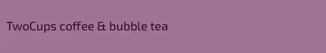 TwoCups coffee & bubble tea